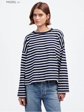 NWT - Madewell Easy Crewneck Longsleeve Tee